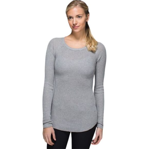 Lululemon Cabin Yogi Sweater Heather Grey - Picture 2 of 11